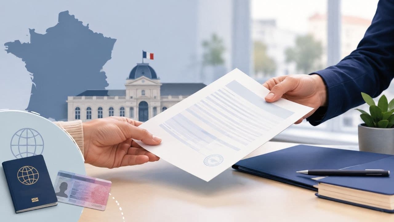 Récépissé de demande de titre de séjour remis à un usager