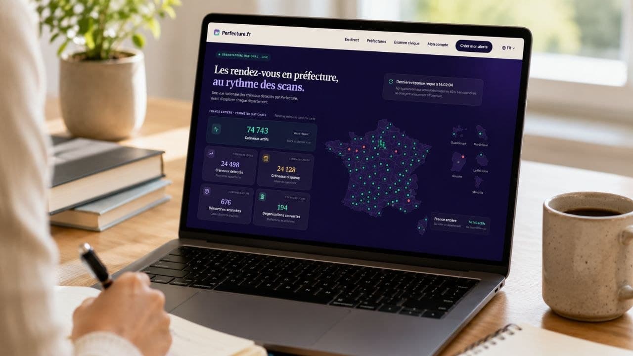 Surveillance des créneaux de rendez-vous disponibles en préfecture